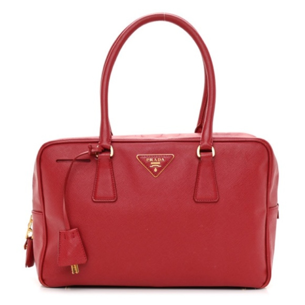 PRADA Saffiano Hot Pink Barbie Lux Bauletto Fuoco Bag